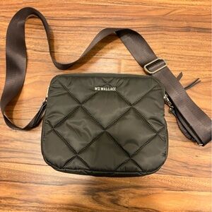 MZ Wallace Dark Quilted Crossbody Bag